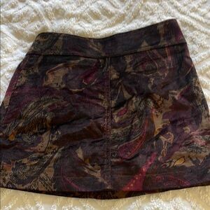 Free People Multicolored A-line Mini Skirt size 2